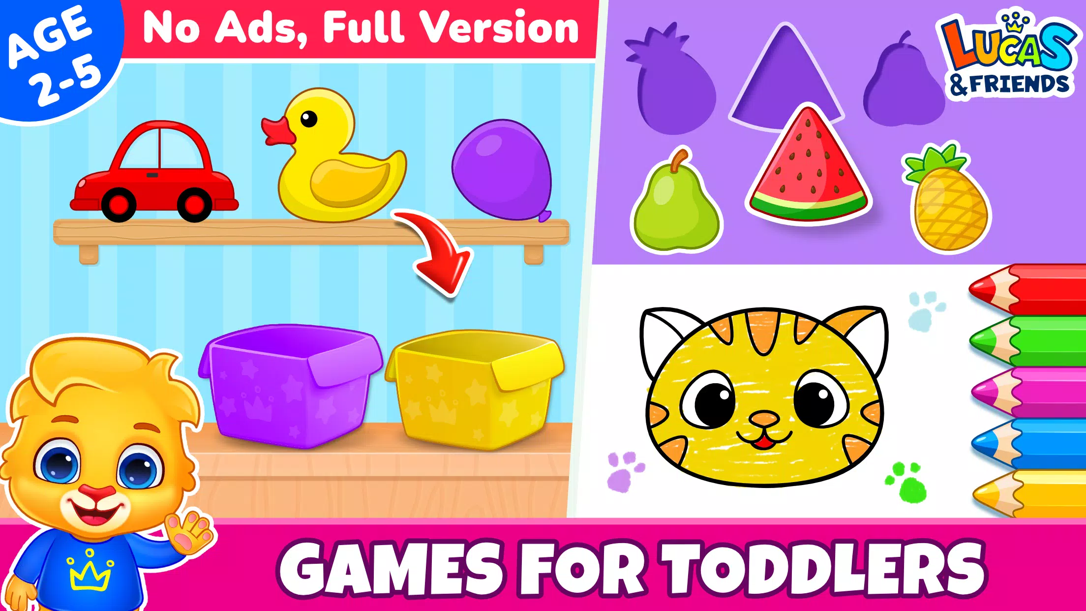 Kids Toddler & Preschool Games Ekran Görüntüsü 0