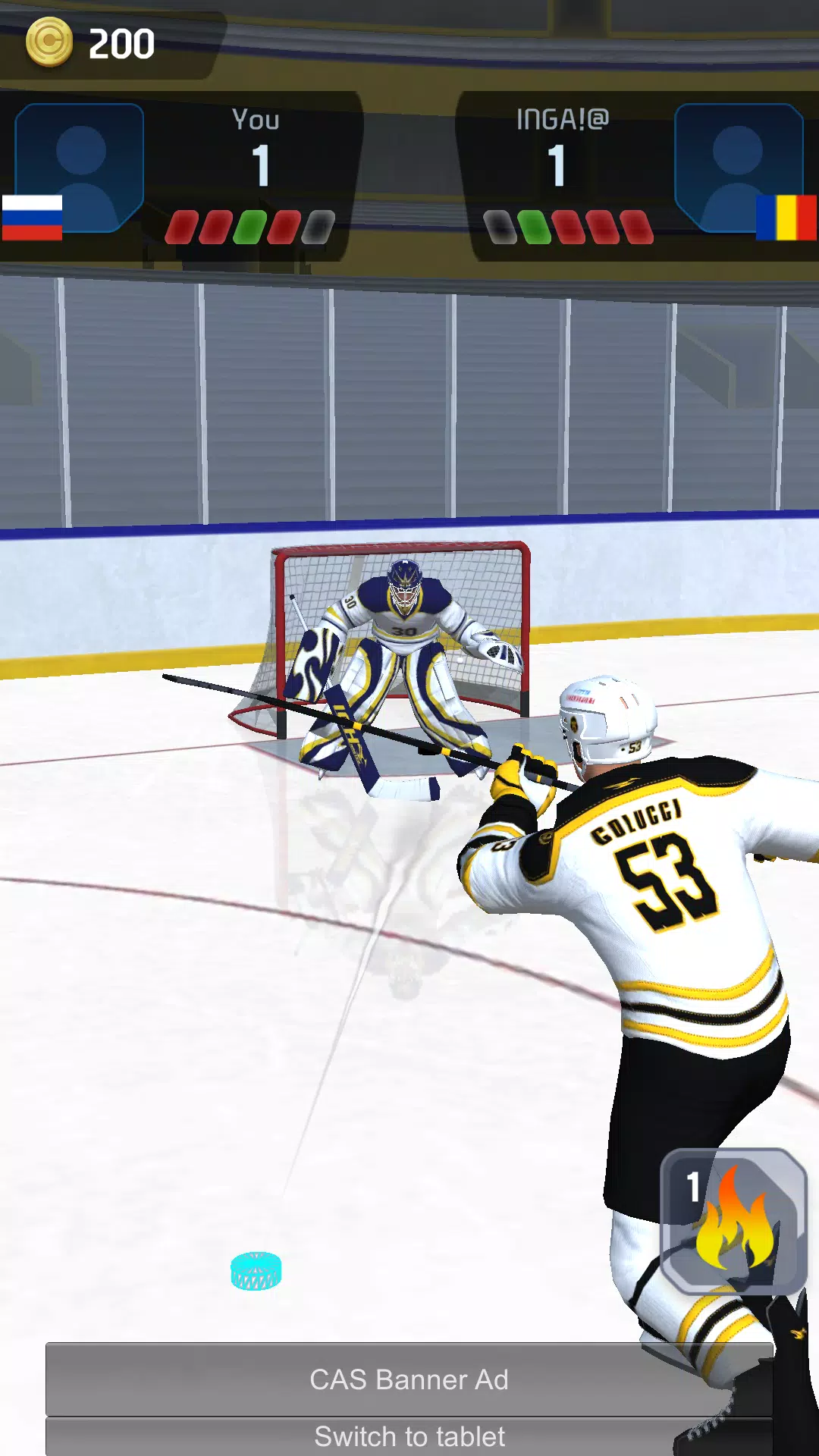 Hockey Game Stars 3D Capture d'écran 3