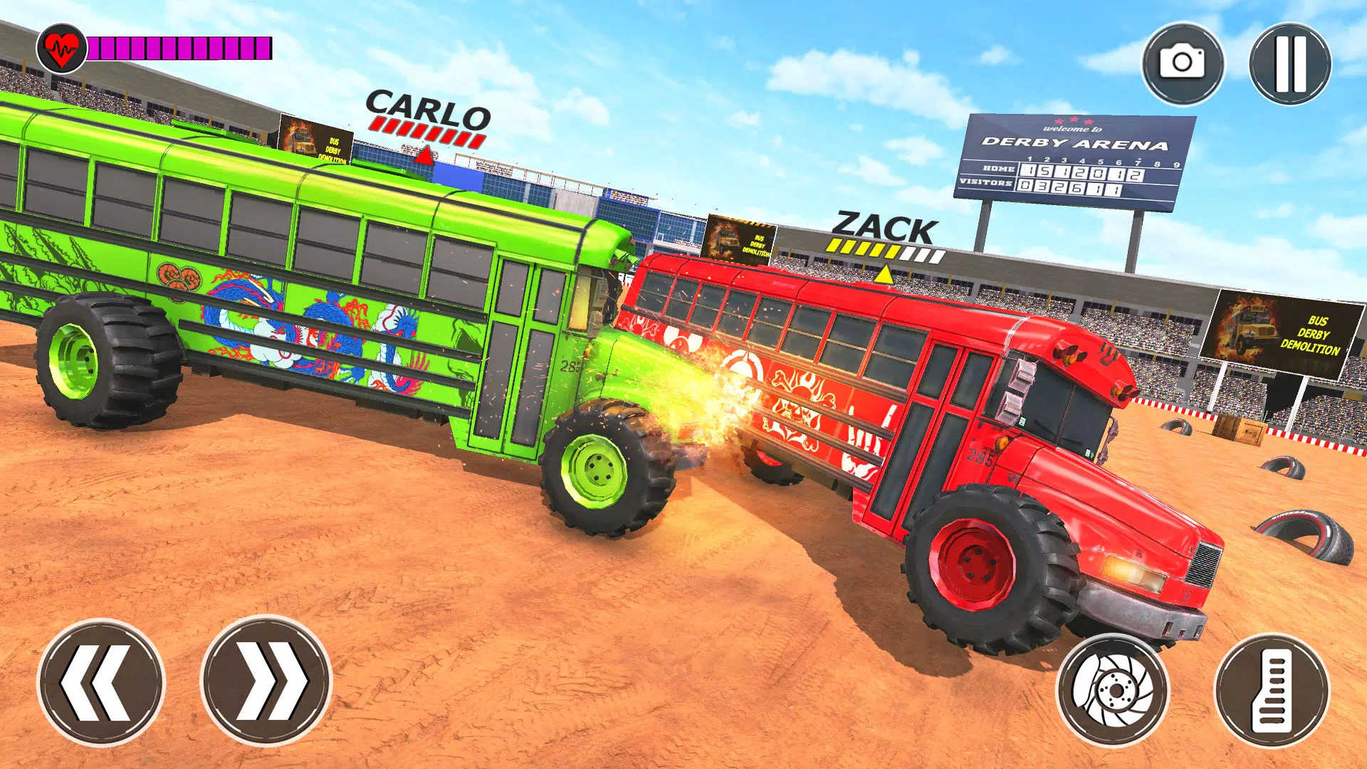 Monster Bus Derby Destruction Capture d'écran 2