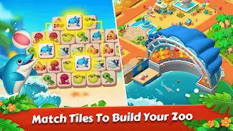 Zoo Tile - Match Puzzle Game Ekran Görüntüsü 2