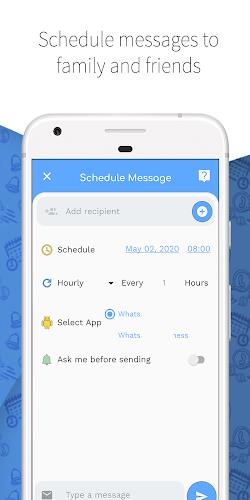 Wasavi: Auto message scheduler Скриншот 3