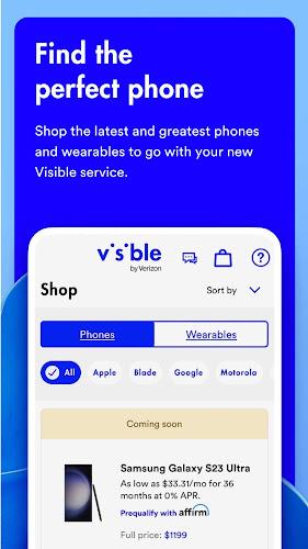 Visible mobile ဖန်သားပြင်ဓာတ်ပုံ 1