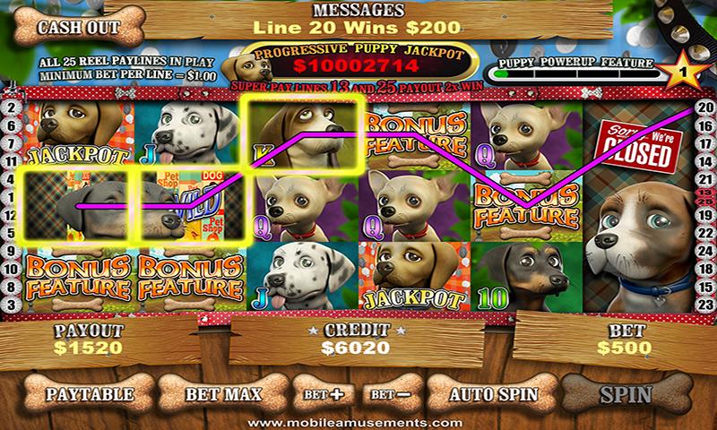 Pet Store Puppies Slots Captura de pantalla 0