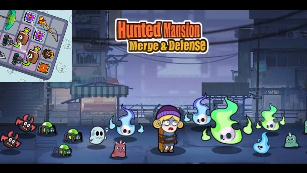 Joongcheer Game Drops Haunted Mansion: Merge Defense no Android