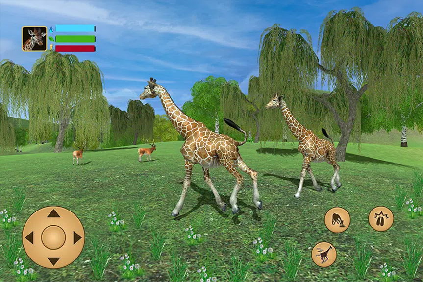 Giraffe Family Life Jungle Sim Ảnh chụp màn hình 0