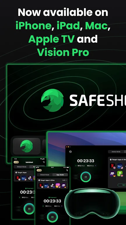 SafeShell VPN - Stream Freedom Capture d'écran 3