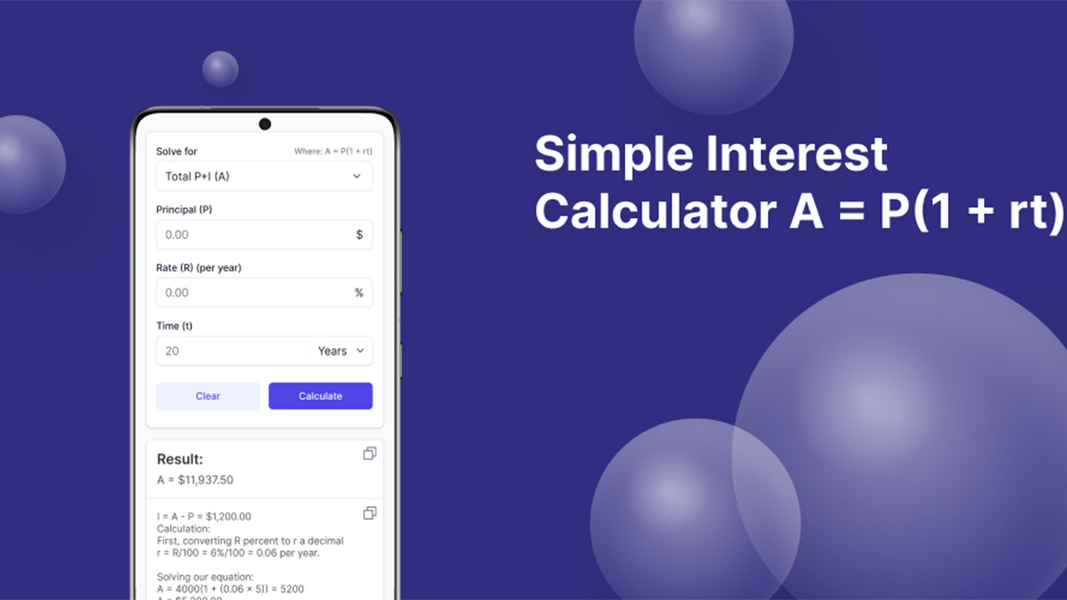 Simple Interest Calculator স্ক্রিনশট 2