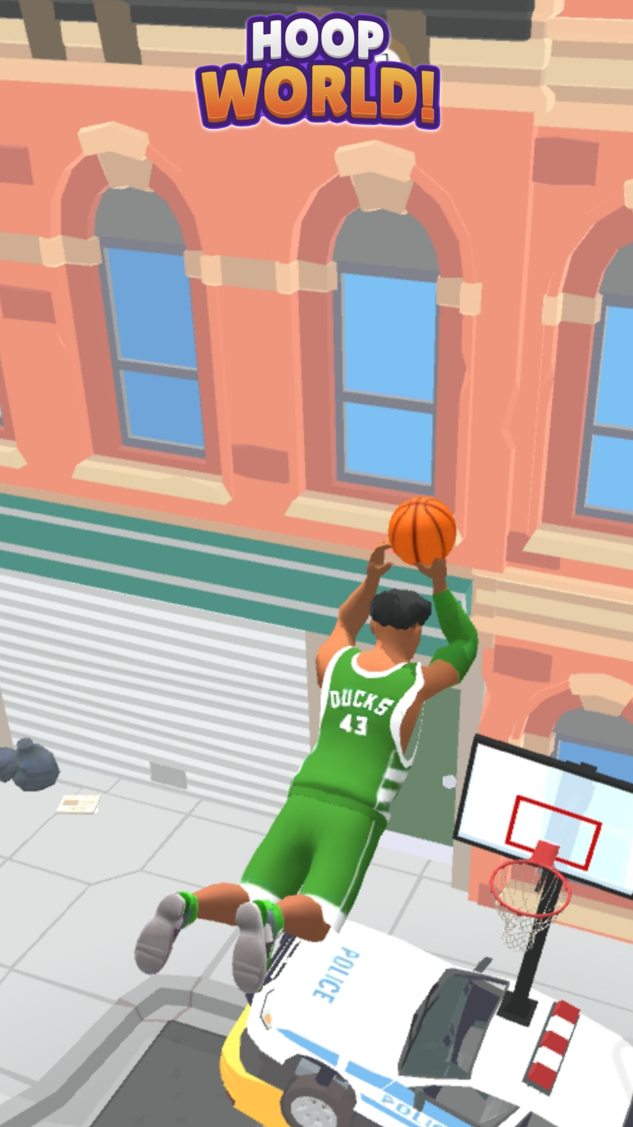 Hoop World: Flip Dunk Game 3D Schermafbeelding 1