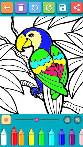 Birds Coloring Games ဖန်သားပြင်ဓာတ်ပုံ 0