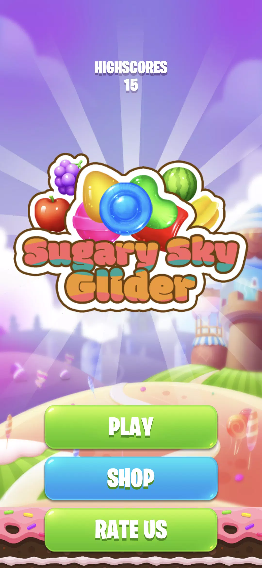 Sugary Sky Glider ဖန်သားပြင်ဓာတ်ပုံ 0