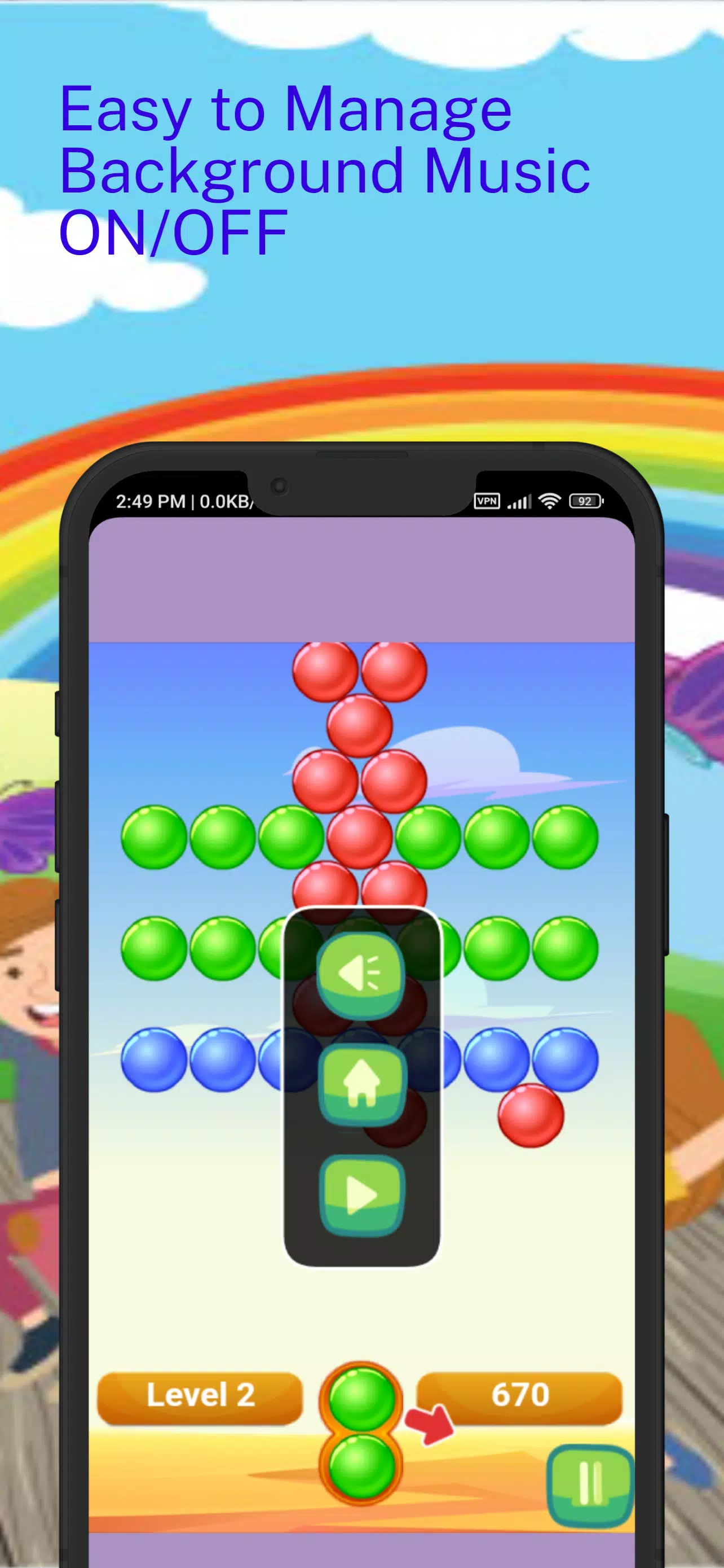 Sky Bubble Shooter : Rainbow Скриншот 3