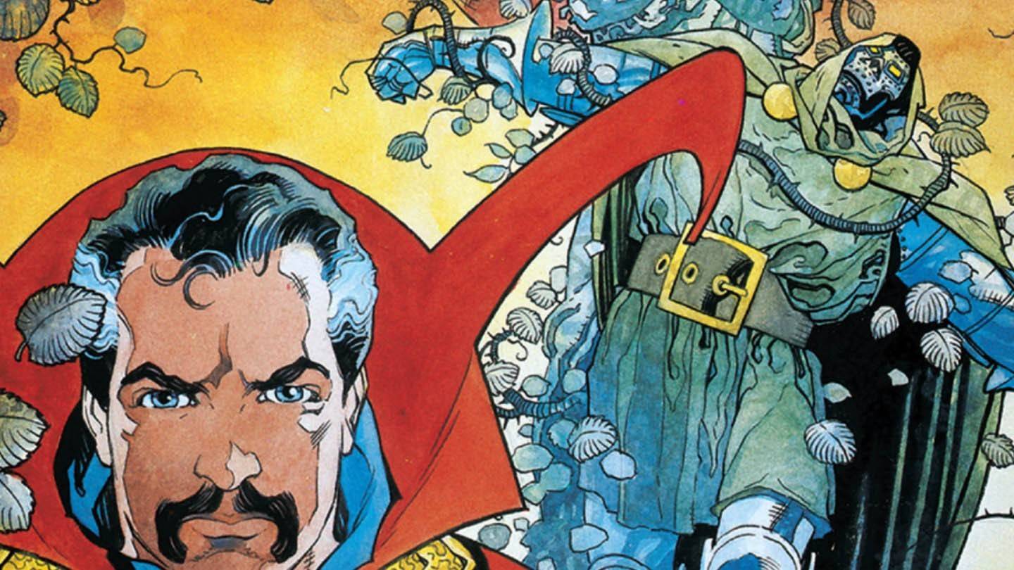 Doctor Doom and Doctor Strange Comic Panel from Triumph and Torment
