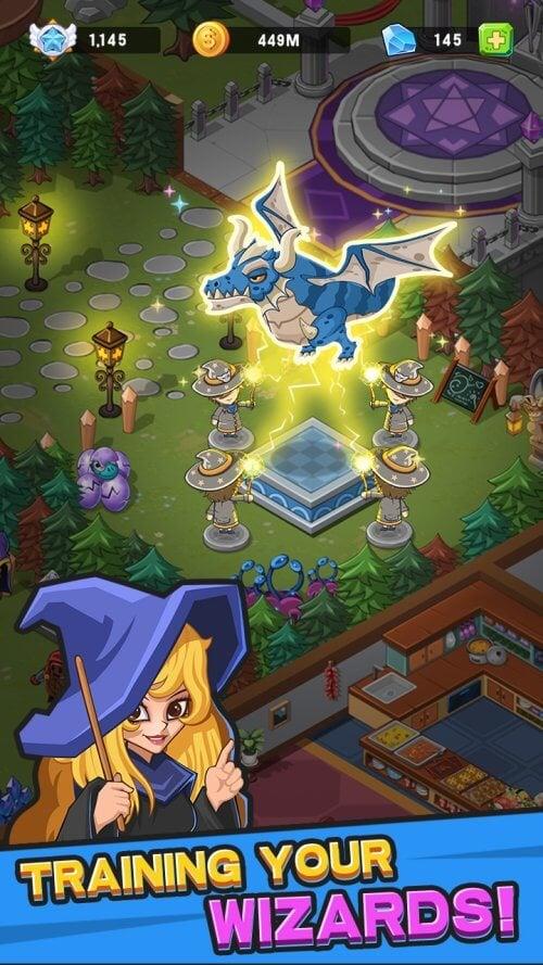 Schermata Idle Wizard College 1