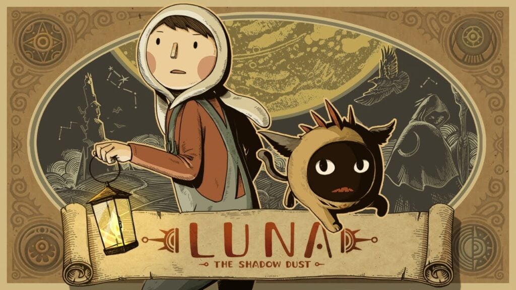 Elle animasyonlu nokta ve tıklama bulmaca luna the Shadow Dust isabet Android