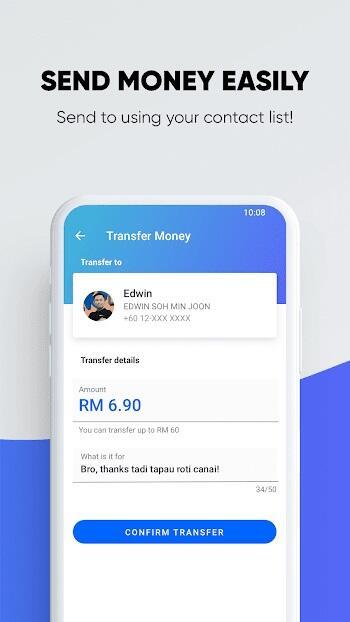 Touch n Go eWallet Mod Tangkapan skrin 2