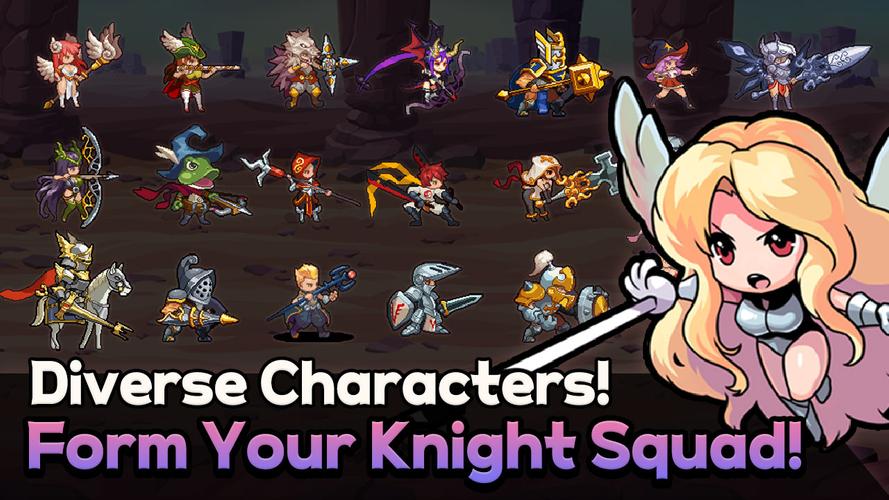 Rush! Knights : Idle RPG Zrzut ekranu 3