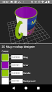 3D Mug Mockup Designer Tangkapan skrin 3