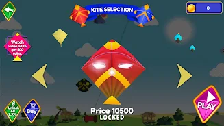 Schermata Pipa Layang Kite Flying Game 1