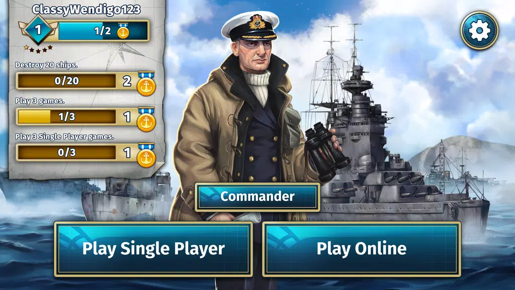 BATTLESHIP - Multiplayer Game ภาพหน้าจอ 1