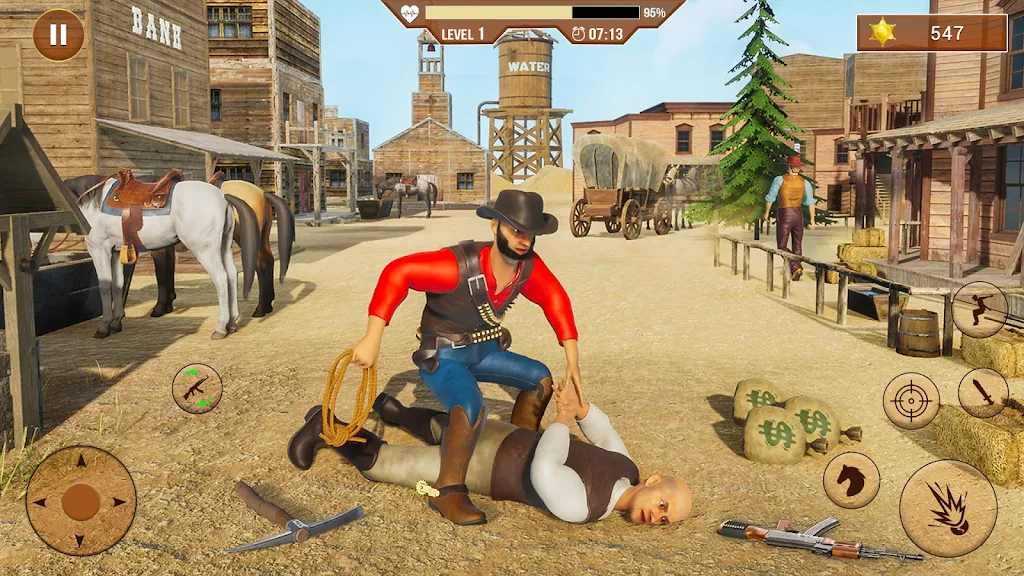 West Cowboy Shooting Games 3D ဖန်သားပြင်ဓာတ်ပုံ 1