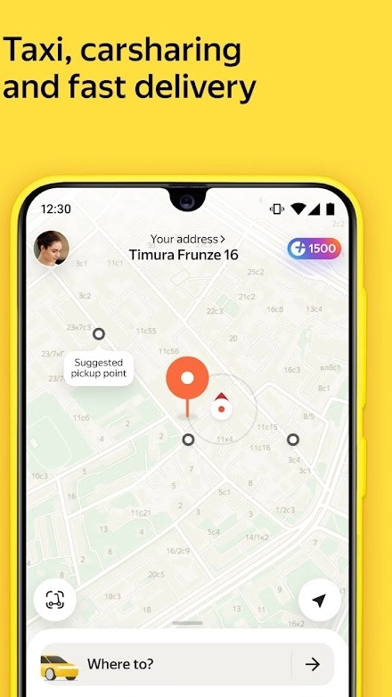 Yandex Go: taxi and delivery Ảnh chụp màn hình 1