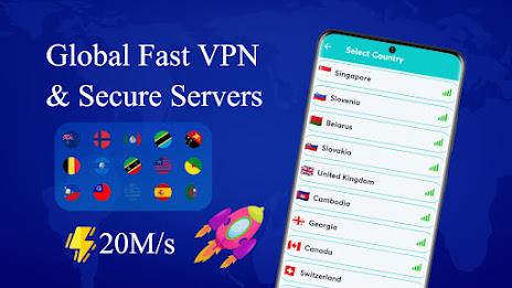 HookVPN Secure VPN Proxy ภาพหน้าจอ 1