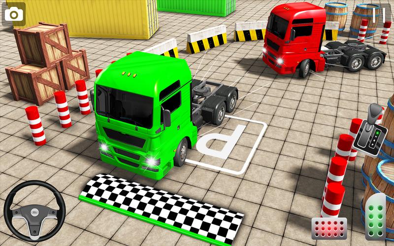 Real Euro Truck Parking Games Ekran Görüntüsü 1