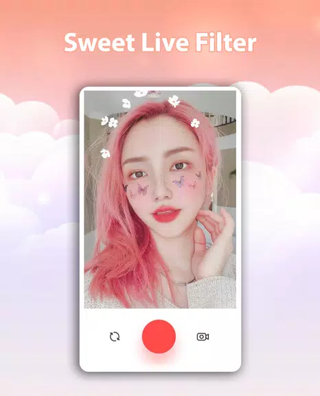 Sweet Live Filter Face Camera Schermafbeelding 3