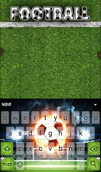 Football Keyboard & Wallpaper Скриншот 1