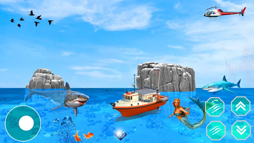 Mermaid Princess simulator 3D Ảnh chụp màn hình 3