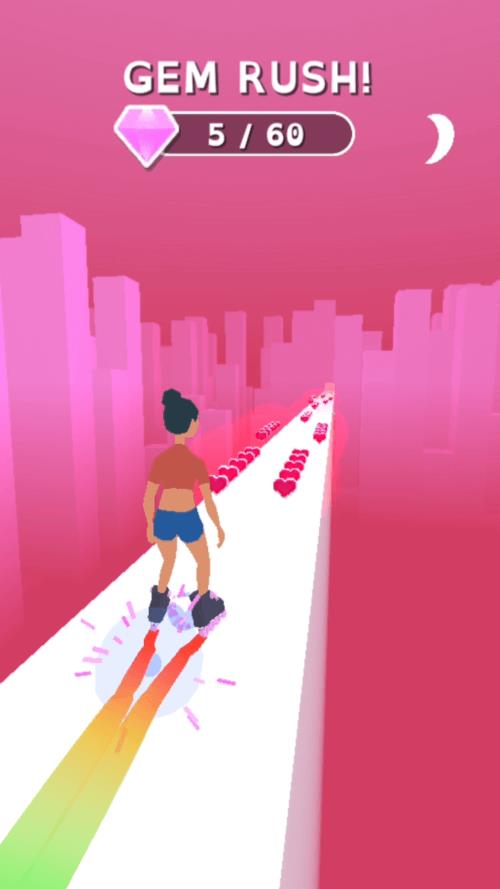 Sky Roller: Rainbow Skating স্ক্রিনশট 1