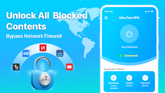 Fast VPN Ultra Fast Proxy VPN Ảnh chụp màn hình 1