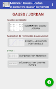 Matrice : Gauss-Jordan Schermafbeelding 0