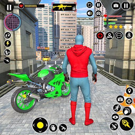 Superhero Bike Mega Ramp Games ဖန်သားပြင်ဓာတ်ပုံ 0