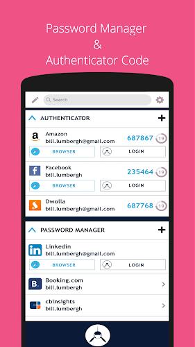 SAASPASS Authenticator 2FA App Capture d'écran 0