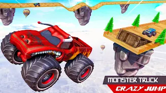 Monster Car Stunts Game 2023 Schermafbeelding 3