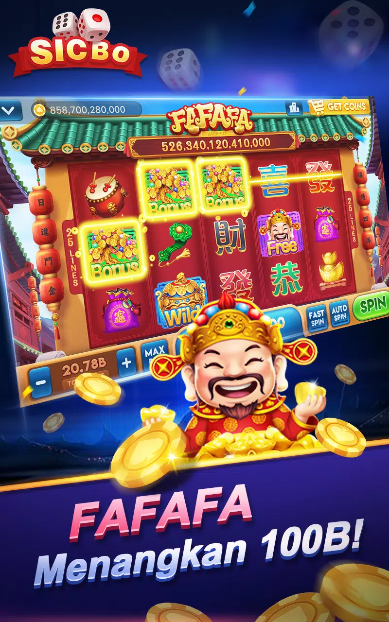 SicBo Casino Dice Game ภาพหน้าจอ 0