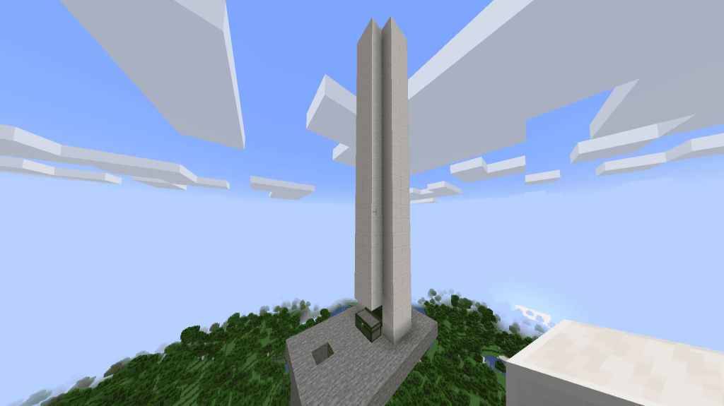 4x4 Tower สำหรับ Mob Spawner ใน Minecraft