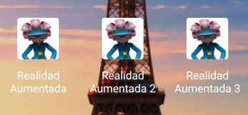 Realidad Aumentada App Android ဖန်သားပြင်ဓာတ်ပုံ 2