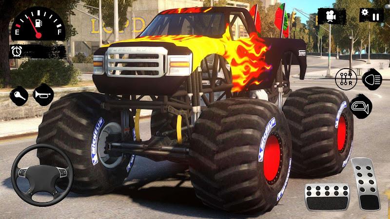 Hillock Monster Truck Driving Schermafbeelding 1