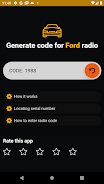 Ford radio code generator Zrzut ekranu 3