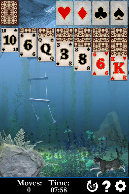 Pyramid Solitaire Water World Captura de pantalla 2