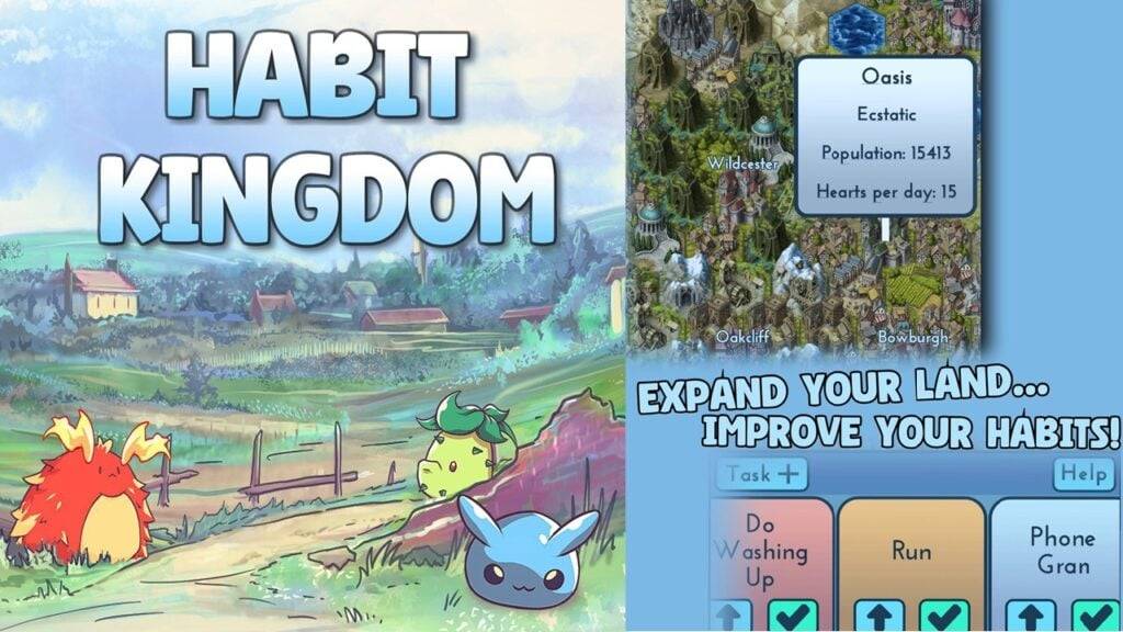 Kumpletuhin ang iyong listahan ng dapat gawin habang nakikipaglaban sa mga monsters sa bagong Game Habital Kingdom