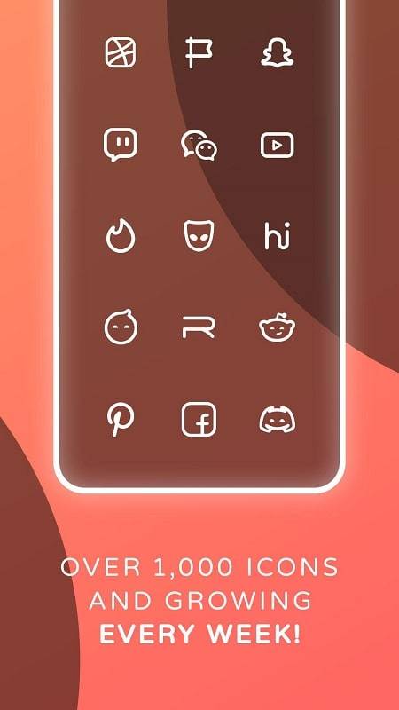 Reev Pro - White Outline Icons Capture d'écran 2