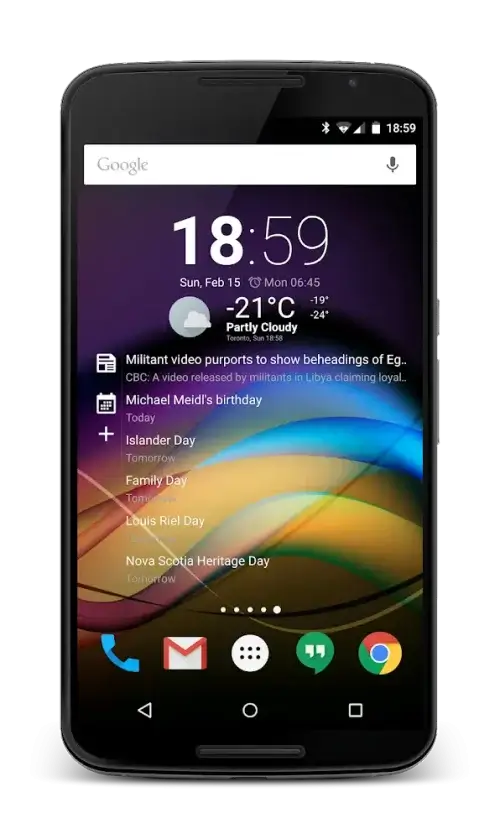 Chronus Information Widgets Tangkapan skrin 2