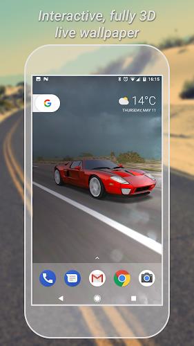 3D Car Live Wallpaper Lite Tangkapan skrin 0