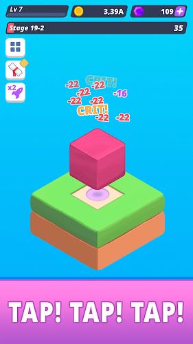 Tap Tap Cube - Idle Clicker ภาพหน้าจอ 1