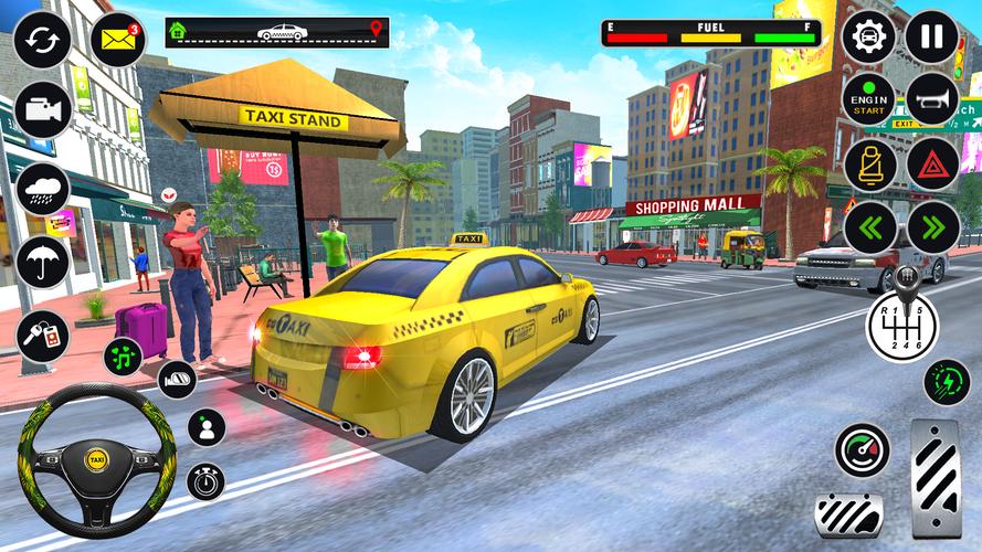 US Taxi Car Parking Simulator Captura de tela 3