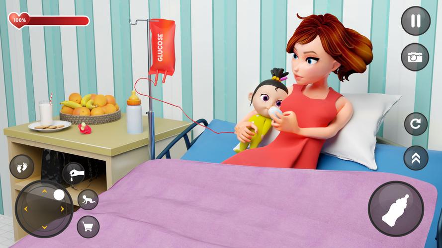 Single Mom Virtual Mother Sim Captura de pantalla 0