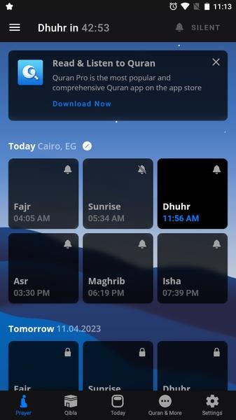 Athan Pro: Muslim Prayer Times スクリーンショット 0